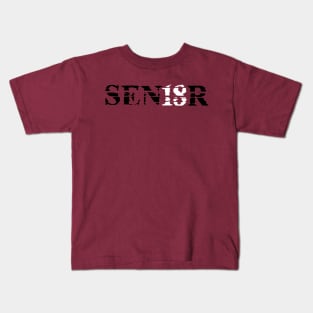 Distressed SEN18R (Senior) Graduation T-Shirt Kids T-Shirt